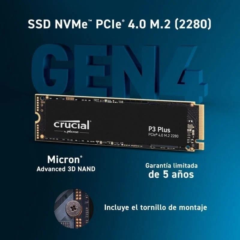 DISCO DURO CRUCIAL P3 4TB...