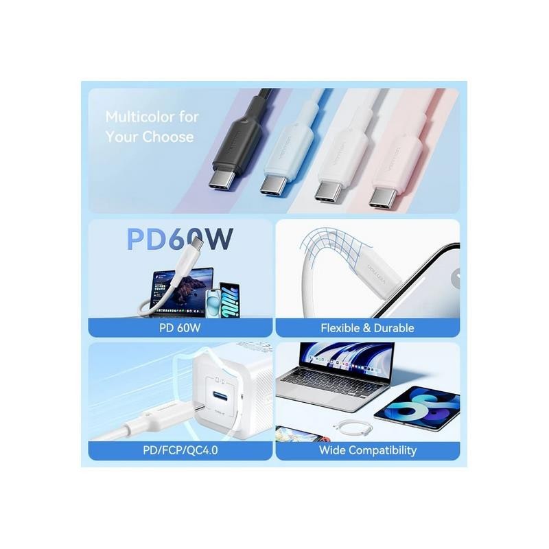 CABLE USB-C 2.0 VENTION...